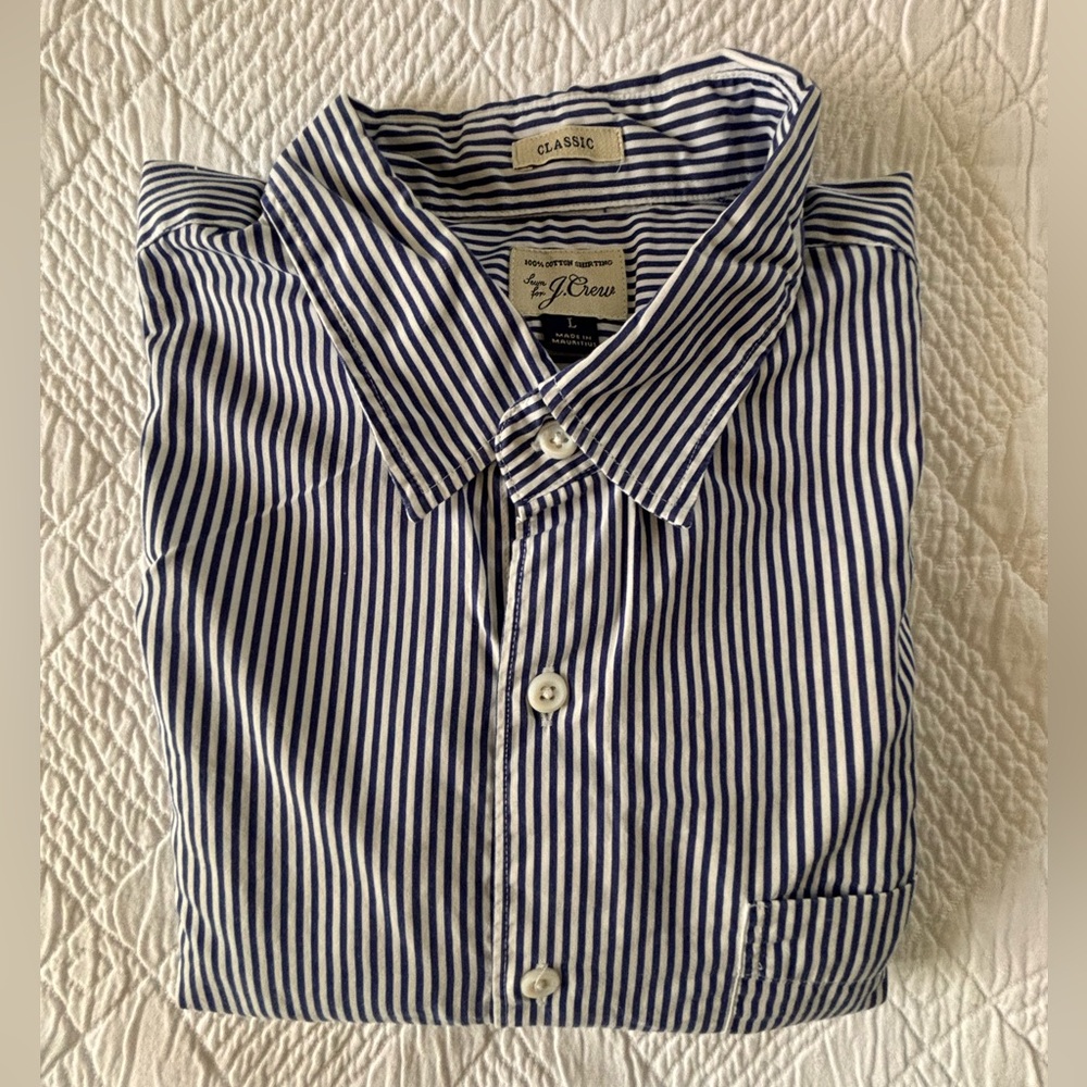 J. Crew Secret Wash Shirt Size Large